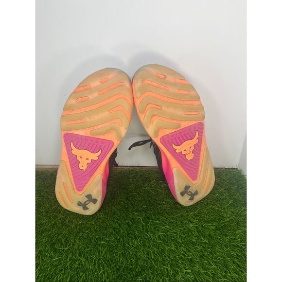 Under Armour Project Rock BSR 3 Training Shoes Black Pink Orange Men’s Size 10 main image 4